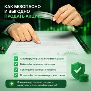 Как продать акции 3-и правила, цена на сегодня, условия, налоги и как они связаны.